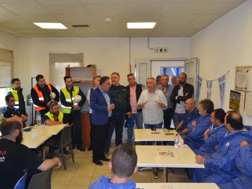 ΣΥΝΑΝΤΗΣΗ ΓΣΕΕ ΜΕ ΕΡΓΑΖΟΜΕΝΟΥΣ ΣΤΟ ΕΡΓΟΣΤΑΣΙΟ ΑΝΑΚΥΚΛΩΣΗΣ ΣΚΟΥΠΙΔΙΩΝ ΠΤΟΛΕΜΑΪΔΑΣ